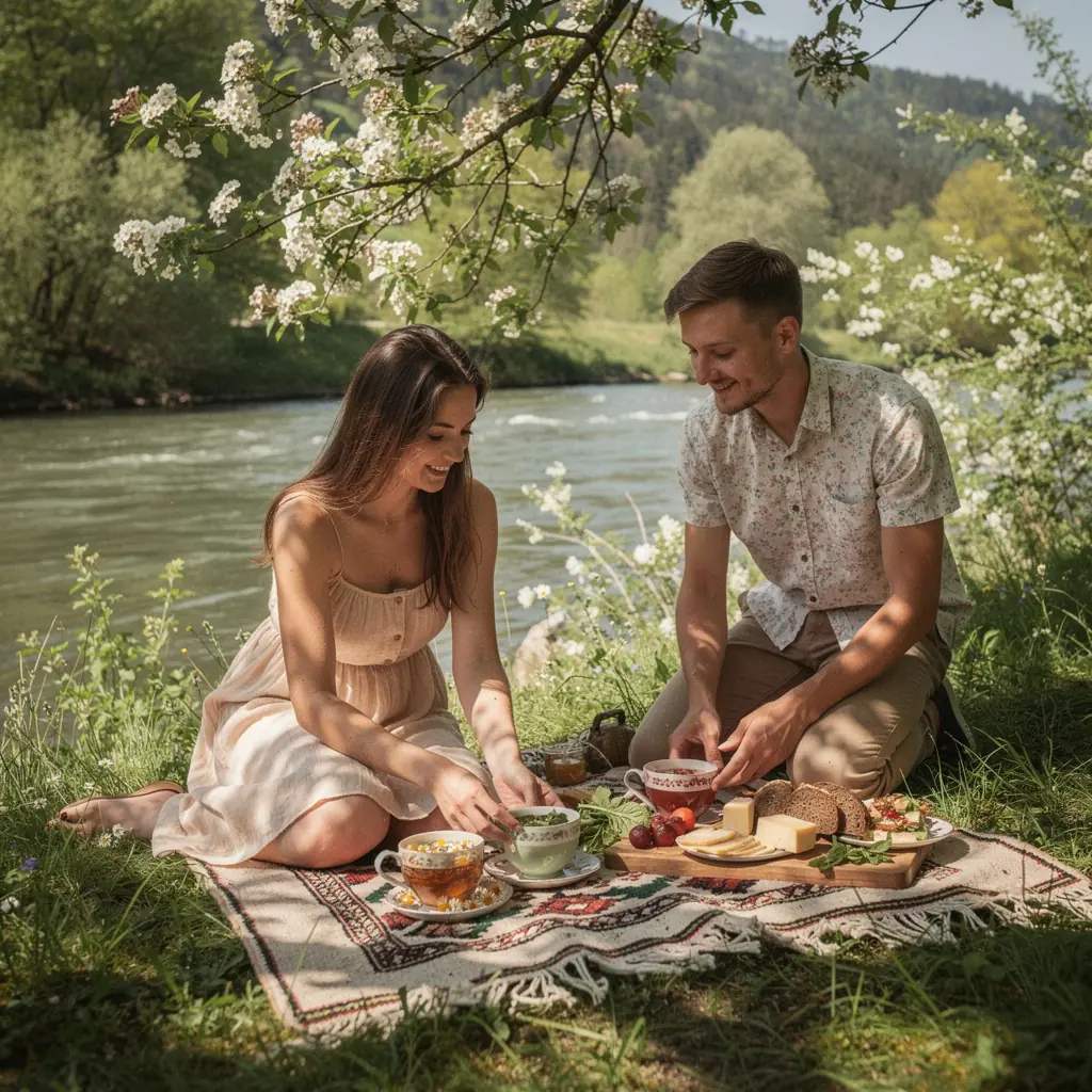 Vôňa bylín s čajom v ruke a pokojná atmosféra okolo