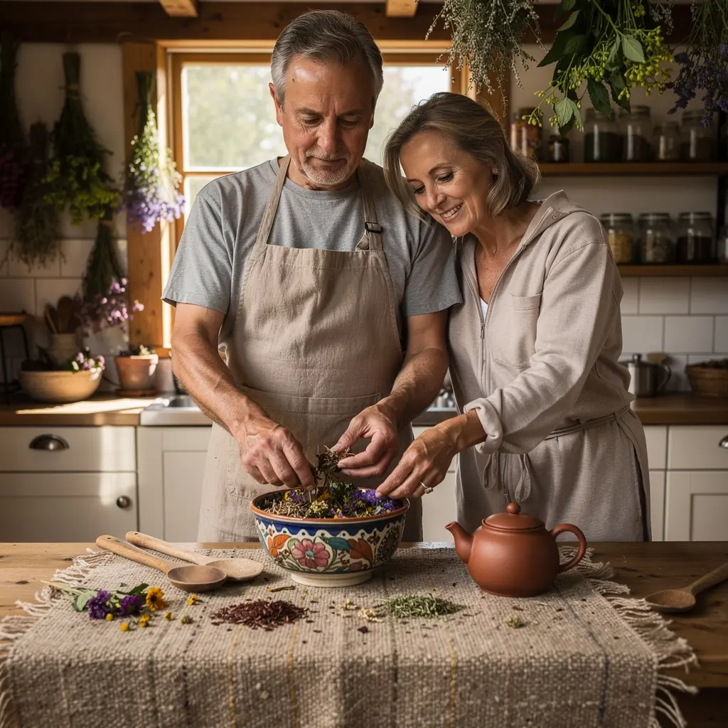 Bylinný čaj s levanduľou a harmančekom, ideálny na večernú pohodu