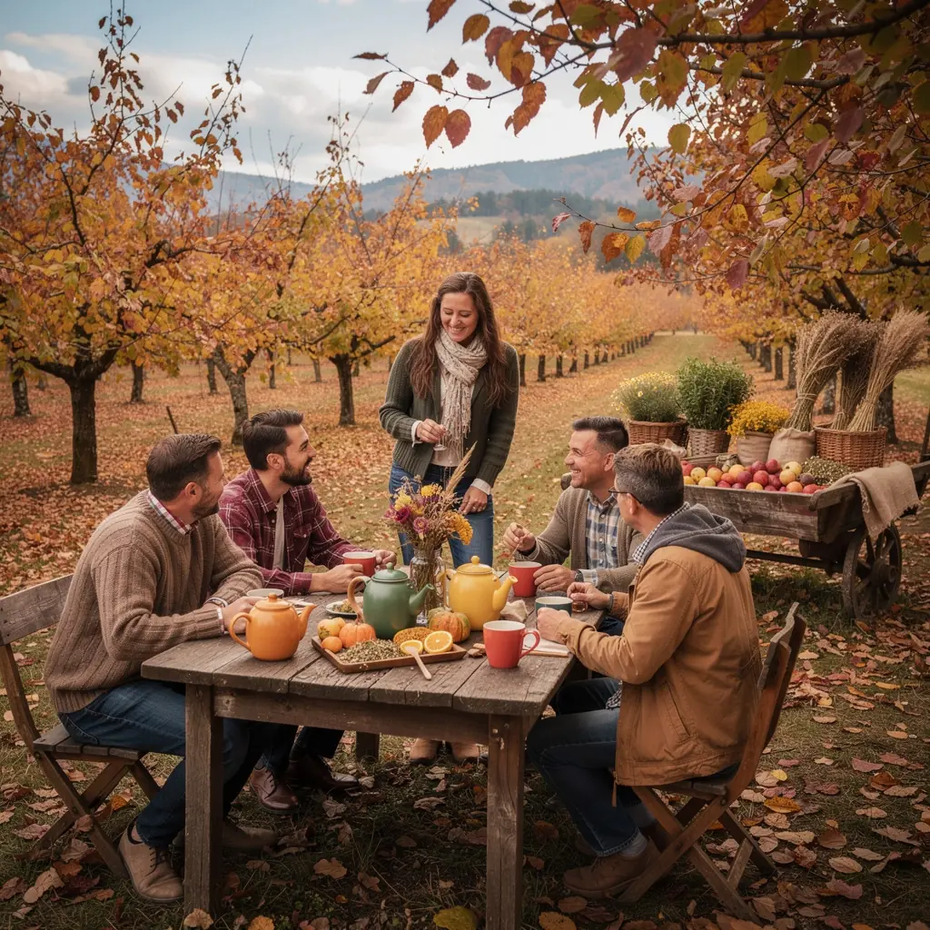 Zelený čaj s bylinkami v šálke na drevenom stole